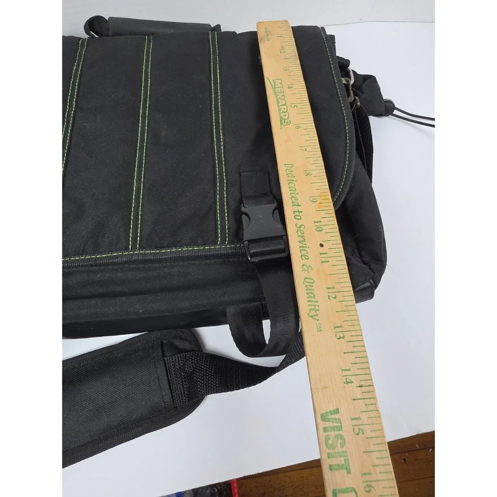 ThinkGeek Bag Of Holding Black Messenger Shoulder Bag Laptop Padded Organizer